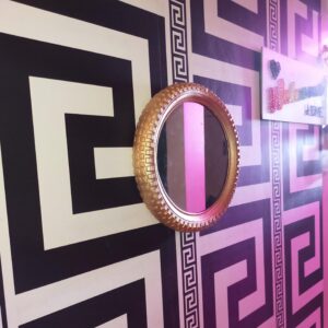 Upcycled tyre mirror 16 inch